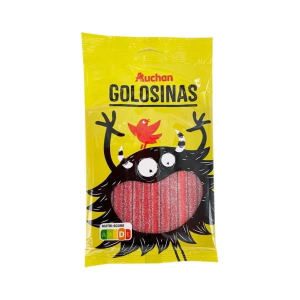 PRODUCTO ALCAMPO Regaliz pica con sabor fresa y relleno 125 g. - 0.13 kg - Imagen del producto en Findit