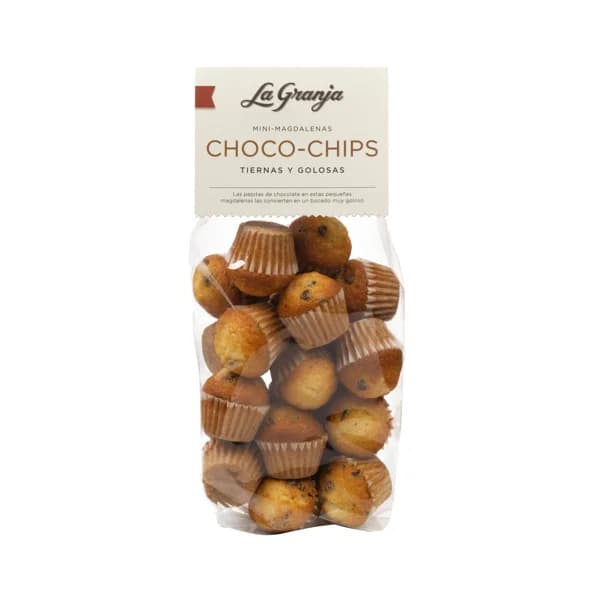 LA GRANJA Mini magdalenas choco-chips 200 g. - 0.2 kg - Imagen del producto en Findit