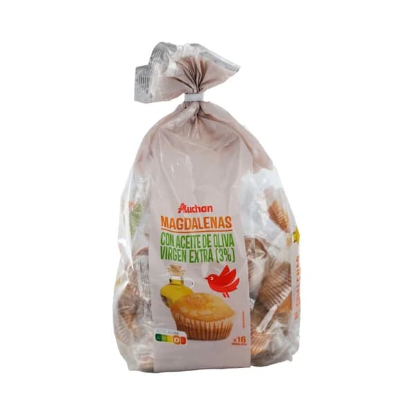 PRODUCTO ALCAMPO Magdalenas con un 3% de aceite de oliva virgen extra 600 g. - 0.6 kg - Imagen del producto en Findit