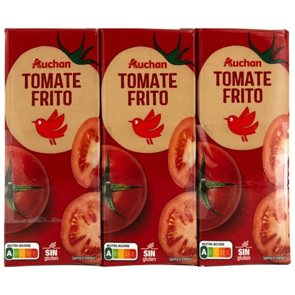 PRODUCTO ALCAMPO Tomate frito brik de 3 uds x 200 g. - 0.6 kg - Imagen del producto en Findit