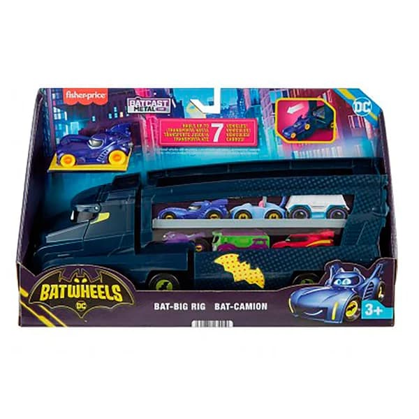 FISHER PRICE DC Batwheels: Big Big Bam camión para coches. - 1 ud - Imagen del producto en Findit