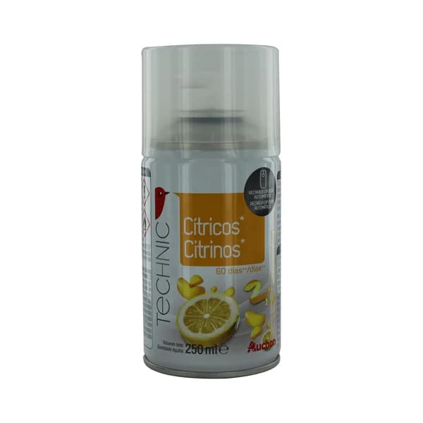 PRODUCTO ALCAMPO Recambio de ambientador automático con esencia cítricos AUCHAN.250 ml. - 0.25 l - Imagen del producto en Findit