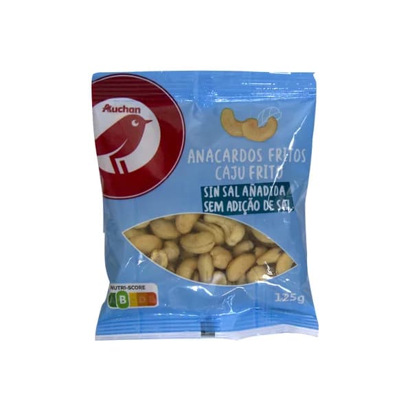 PRODUCTO ALCAMPO Anacardos fritos sin sal añadida PRODUCTO ALCAMPO 125 g. - 0.13 kg - Imagen del producto en Findit