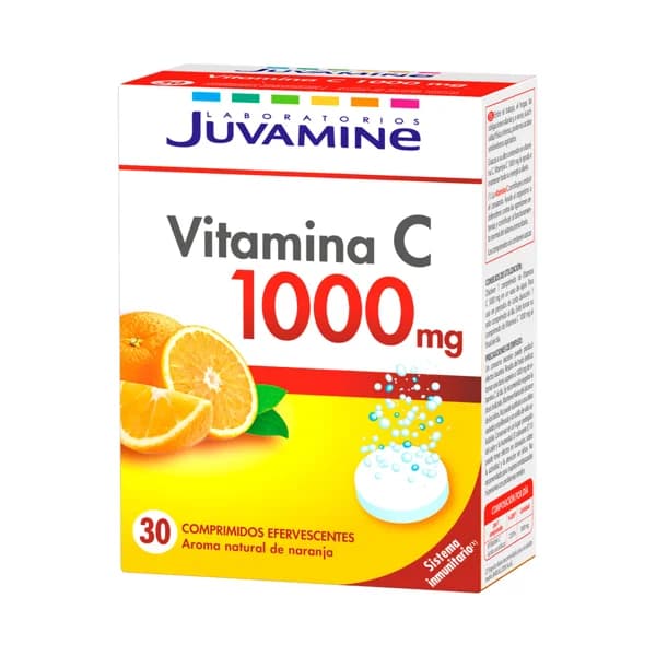 JUVAMINE Pastillas efervescentes de vitamina C 30 uds - 1 ud - Imagen del producto en Findit
