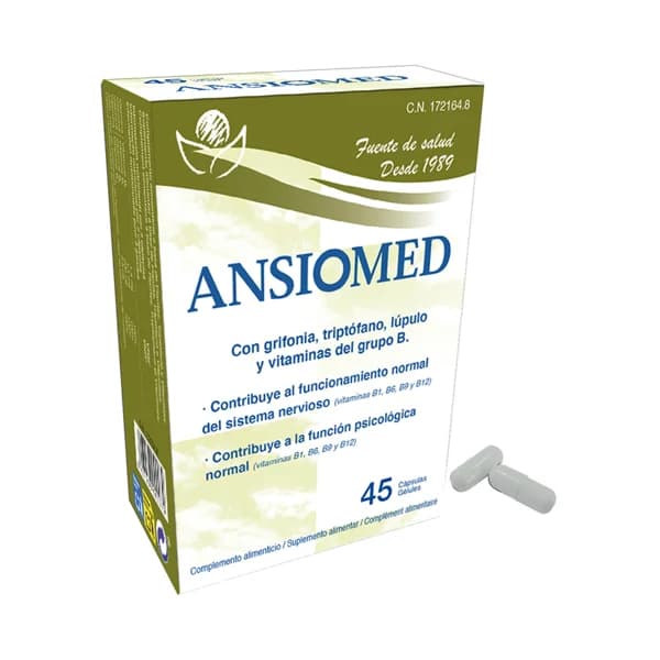 ANSIOMED Complemento alimenticio que ayuda al sistema nervioso ANSIOMED 45 uds. - 1 ud - Imagen del producto en Findit