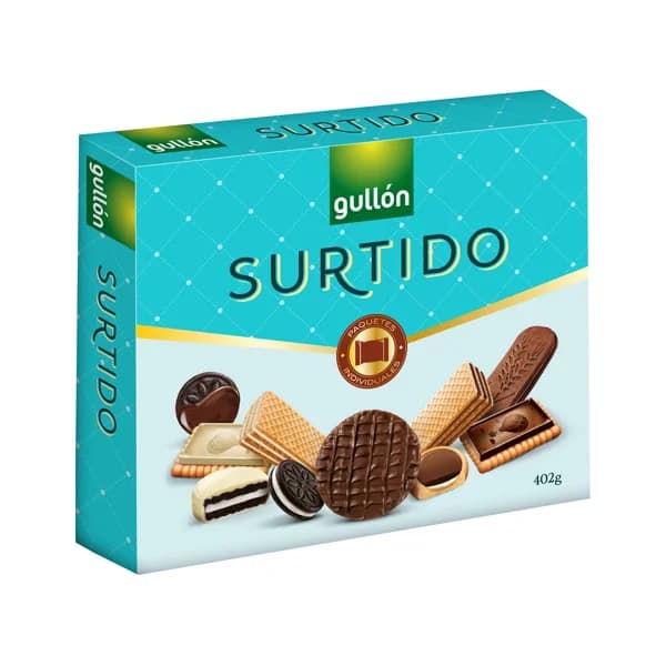 GULLÓN Surtido de galletas de chocolate 402 g, - 0.4 kg - Imagen del producto en Findit