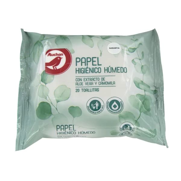 PRODUCTO ALCAMPO Papel higiénico húmedo 20 uds. - 1 ud - Imagen del producto en Findit