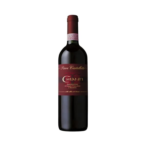 CHIANTI  Vino tinto italiano con D.O. controlada y garantia Toscana CHIANTI botella de 75 cl. - 1 ud - Imagen del producto en Findit