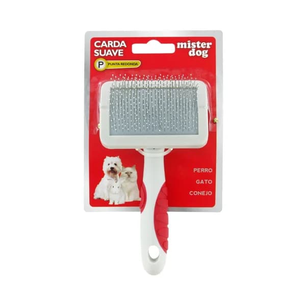 MISTER DOG Cepillo carda pequeña y suave con punta redonda para mascotas pequeñas MISTER DOG 1 ud. - 1 ud - Imagen del producto en Findit