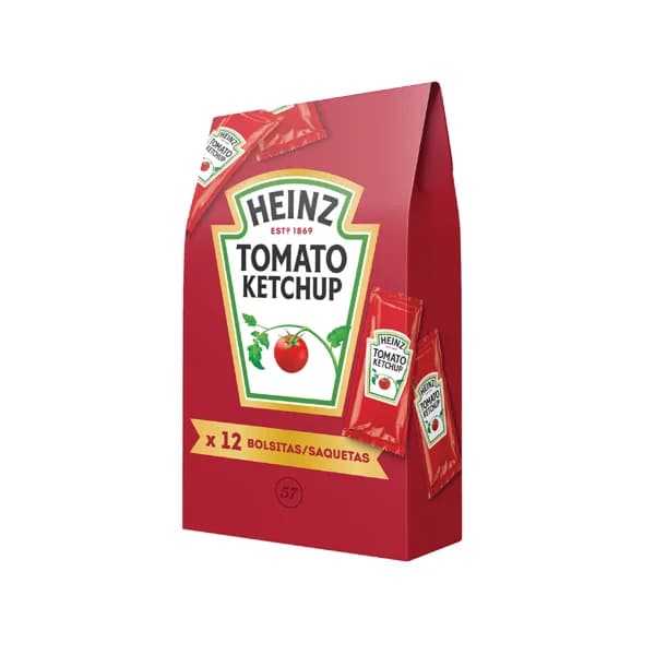 HEINZ Ketchup en bolsitas monodosis 12 uds. 132 g. - 0.13 kg - Imagen del producto en Findit
