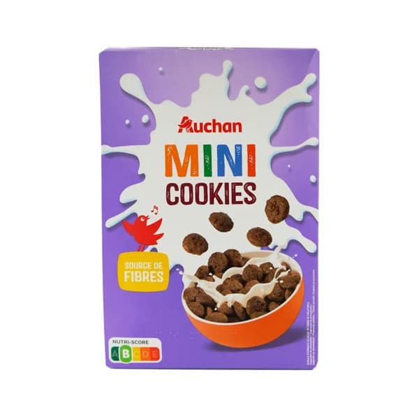 PRODUCTO ALCAMPO Cereales mini cookies chocolate 375 g - 0.38 kg - Imagen del producto en Findit