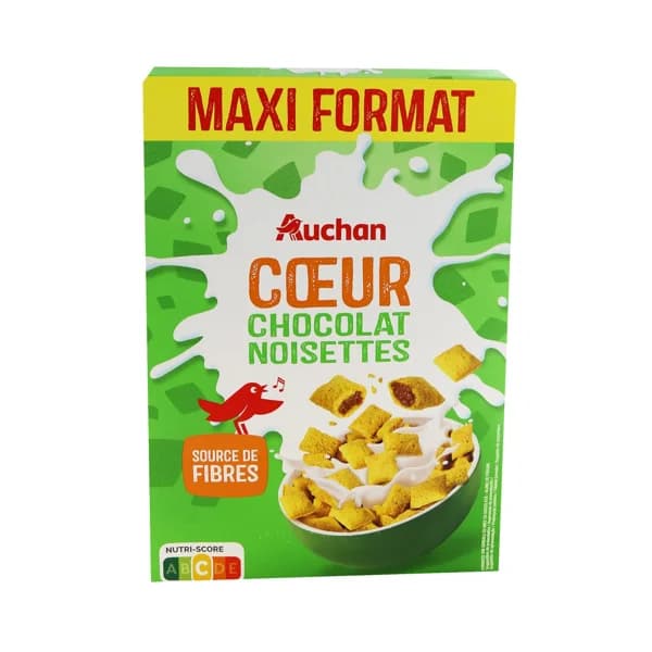 AUCHAN Cereales rellenos de chocoavellana 650 g. - 0.65 kg - Imagen del producto en Findit