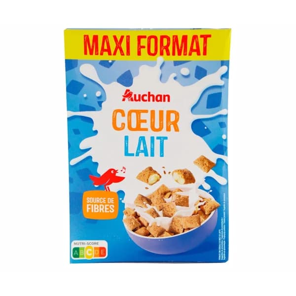 AUCHAN Cereales rellenos de leche 650 g. - 0.65 kg - Imagen del producto en Findit