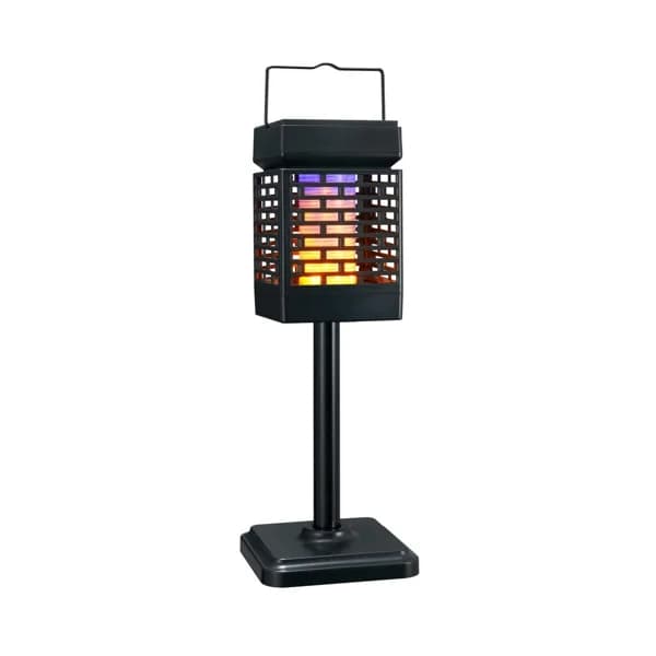Lámpara solar exterior elimina insectos 2 en 1, JATA MosTrap MOST3523, 6 bombillas LED ultravioleta, malla de 700V. - 1 ud - Imagen del producto en Findit