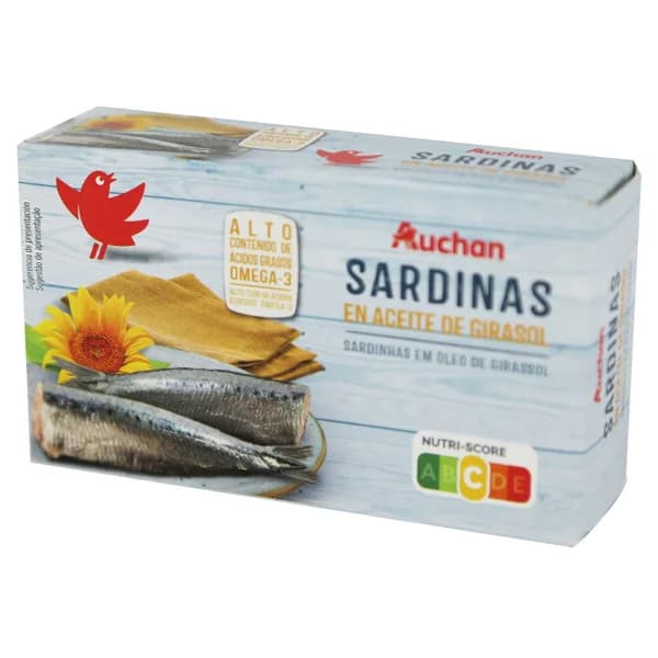 PRODUCTO ALCAMPO Sardinas en aceite de girasol 84 g. - 0.08 kg - Imagen del producto en Findit