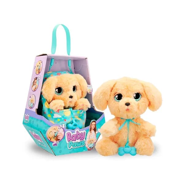 Peluche interactivo Baby Paws Love & Care Labarador, con varios sonidos, inclye pilas, 24 cm, - 1 ud - Imagen del producto en Findit
