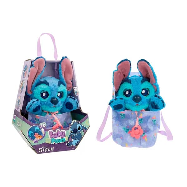 Peluche de Stitch Baby Paws Love & Care, con varios sonidos, inclye pilas, 24 cm, - 1 ud - Imagen del producto en Findit
