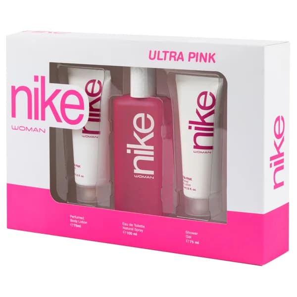 NIKE Ultra pink woman Estuche regalo para mujer con colonia, gel y loción corporal. - 1 ud - Imagen del producto en Findit