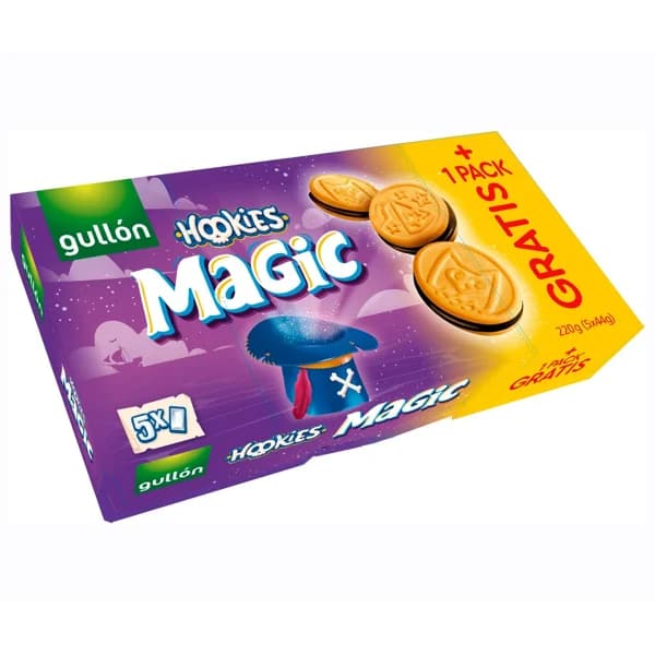 GULLÓN Galletas sandwich Hookies magic 220 g. - 0.22 kg - Imagen del producto en Findit