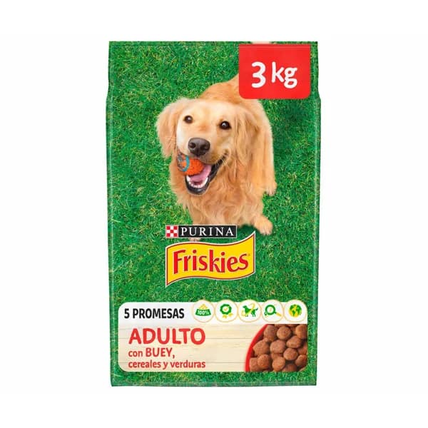 FRISKIES Comida para perros adultos a base de carne FRISKIES 3 kg. - 3 kg - Imagen del producto en Findit