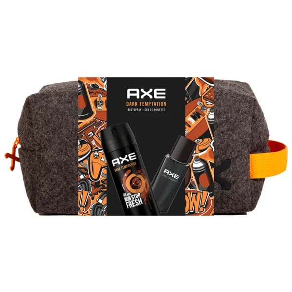 AXE Dark temration Neceser con asa y cierre de cremallera con desodorante y eau de toilette para hombre. - 1 ud - Imagen del producto en Findit