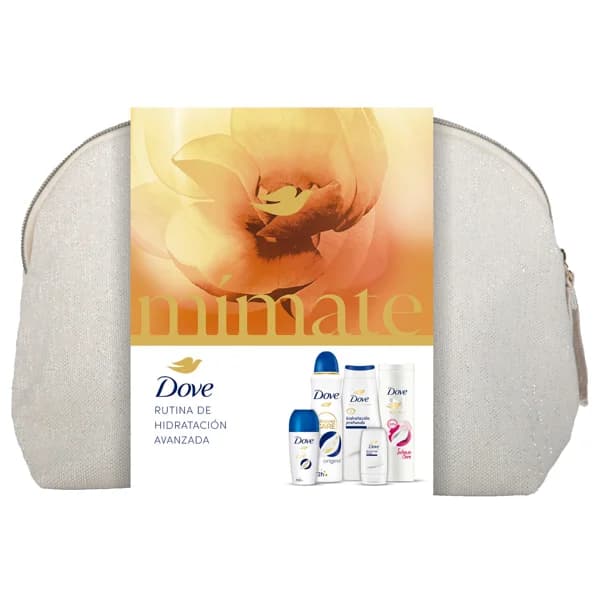 DOVE Mímate Neceser con cierre de cremallera con productos para el cuidado y la higiene corporal. - 1 ud - Imagen del producto en Findit