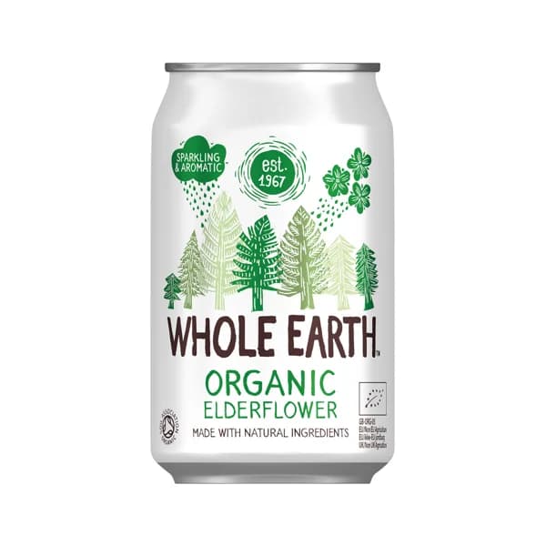 WHOLE EARTH Refresco bio sabor sauco, 330 ml. - 0.33 l - Imagen del producto en Findit