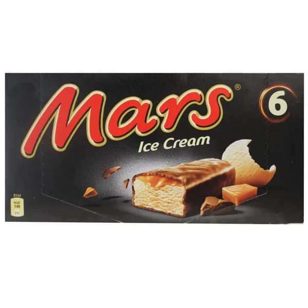 MARS Snack cremoso de caramelo recubierto de chocolate 6 x 60 ml. - 0.24 kg - Imagen del producto en Findit