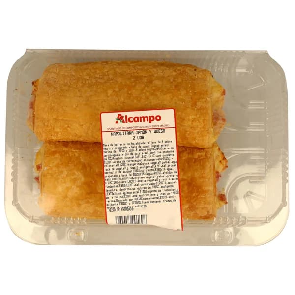 Napolitanas de jamón y queso 2 uds. - 1 ud - Imagen del producto en Findit