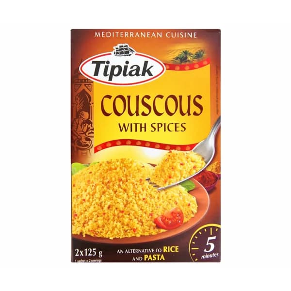 TIPIAK Couscous aromatizado con especias TIPIAK paquete de 250 g. - 0.25 kg - Imagen del producto en Findit