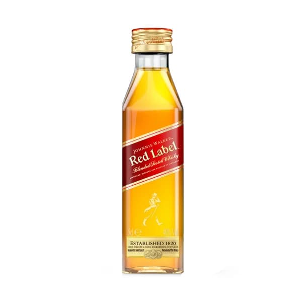 JOHNNIE WALKER Red label Whisky blended Escoces botella 5 cl. - 1 ud - Imagen del producto en Findit