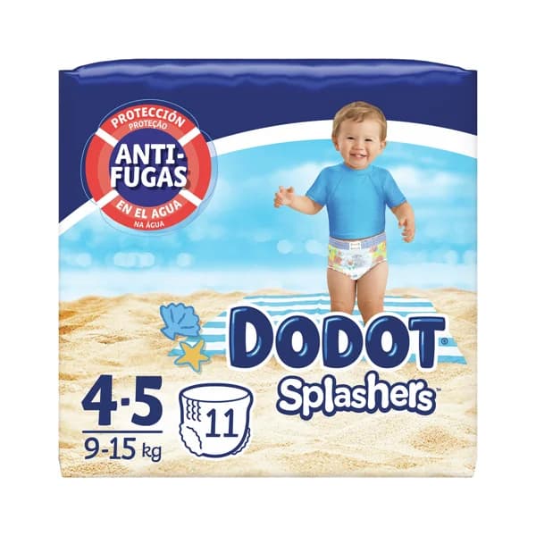 DODOT Pañales bañador desechables, talla 4-5 para niños de 9 a 15 kilogramos DODOT Splashers 11 uds. - 1 ud - Imagen del producto en Findit