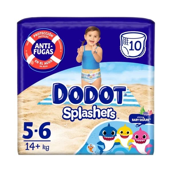 DODOT Splashers Pañales bañador desechables, talla 5-6 (+14 kg) 10 uds. - 1 ud - Imagen del producto en Findit
