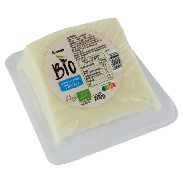 ALCAMPO ECOLÓGICO Queso de oveja tierno ecológico 200 g. - 0.2 kg - Imagen del producto en Findit