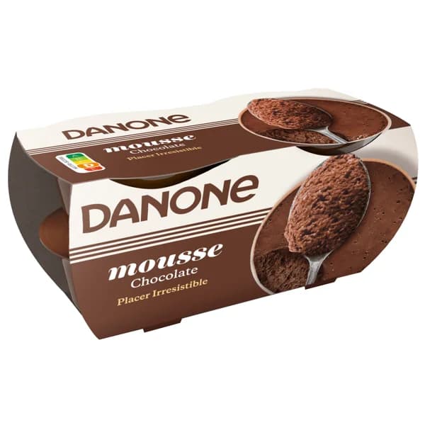 DANONE Mousse de textura ligera e inteso sabor a chocolate DANONE 4 x 60 g. - 0.24 kg - Imagen del producto en Findit