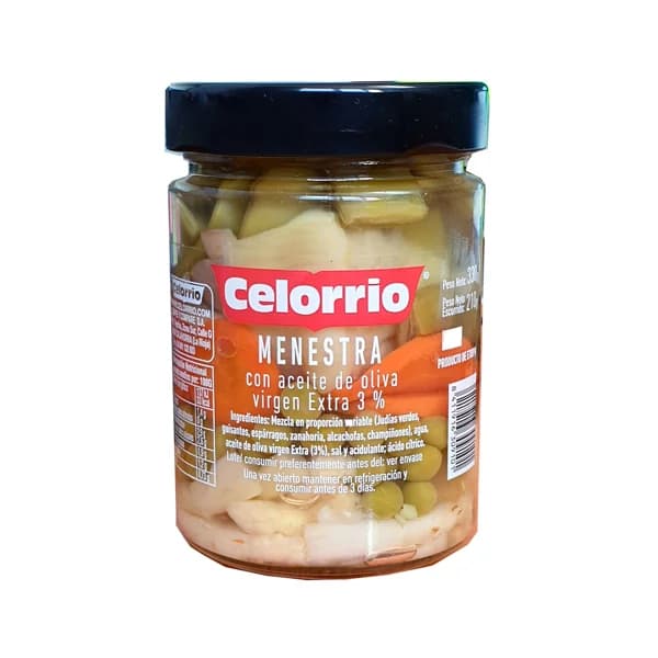 CELORRIO Menestra en aceite de oliv virgen extra - 0.21 kg - Imagen del producto en Findit