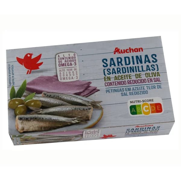 PRODUCTO ALCAMPO Sardinas (sardinillas), bajo contenido en sal 65 g. - 0.06 kg - Imagen del producto en Findit