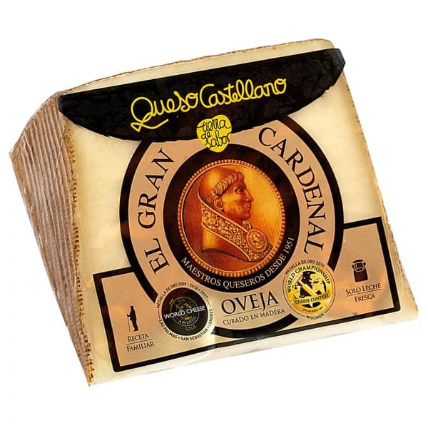 EL GRAN CARDENAL Queso de oveja curado, cuña 375 g. - 0.38 kg - Imagen del producto en Findit