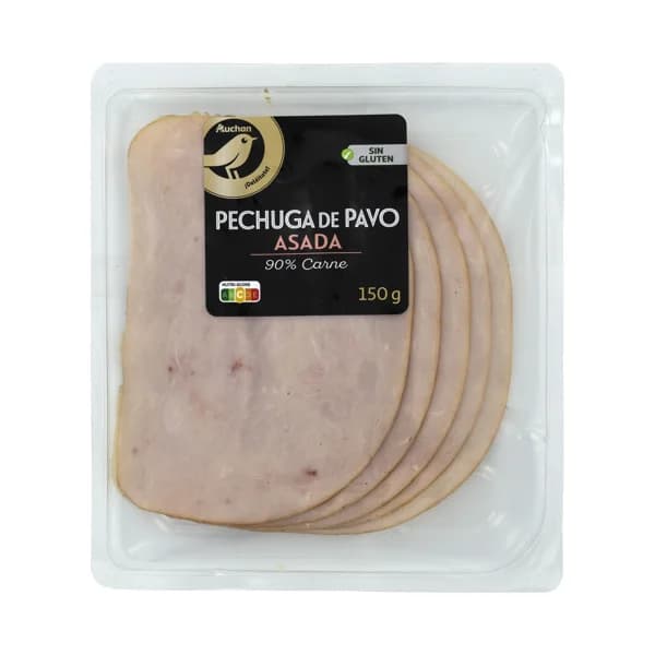 ALCAMPO GOURMET Pechuga de pavo asada sabor ahumado, cortada en lonchas ALCAMPO GOURMET 150 g. - 0.15 kg - Imagen del producto en Findit