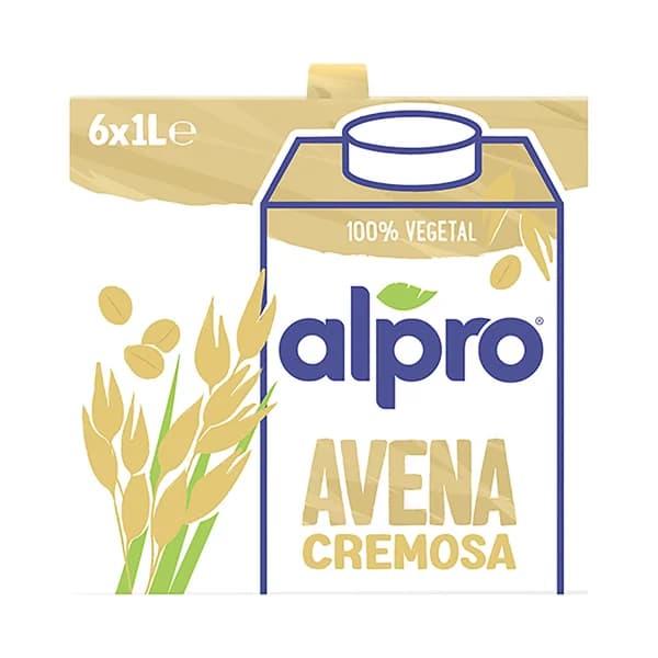 ALPRO Bebida de avena 100% vegetal, sin azúcares añadidos  6 x 1 l. - 6 l - Imagen del producto en Findit