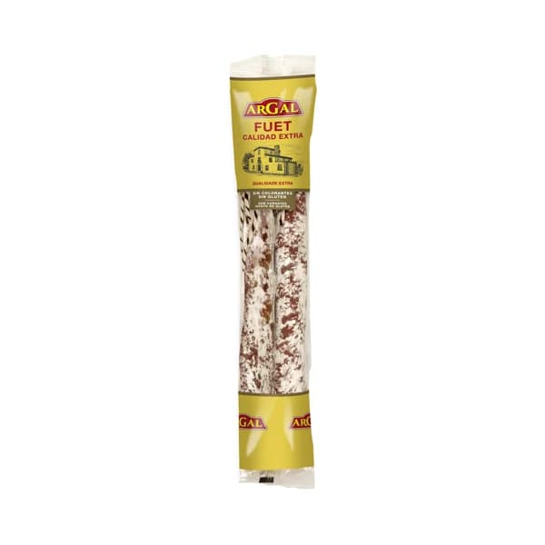 ARGAL Fuet de calidad extra, elaborado sin gluten y sin colorantes ARGAL 2 x 120 g. - 0.22 kg - Imagen del producto en Findit