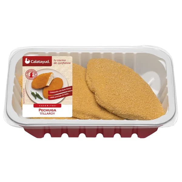 Bandeja de pechugas de pollo estilo Villaroy CALATAYUD Caseritos. - 1 ud - Imagen del producto en Findit