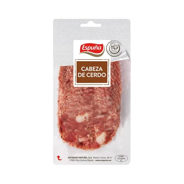 ESPUÑA Cabeza de cerdo, cortada en finas lonchas ESPUÑA 200 g. - 0.2 kg - Imagen del producto en Findit