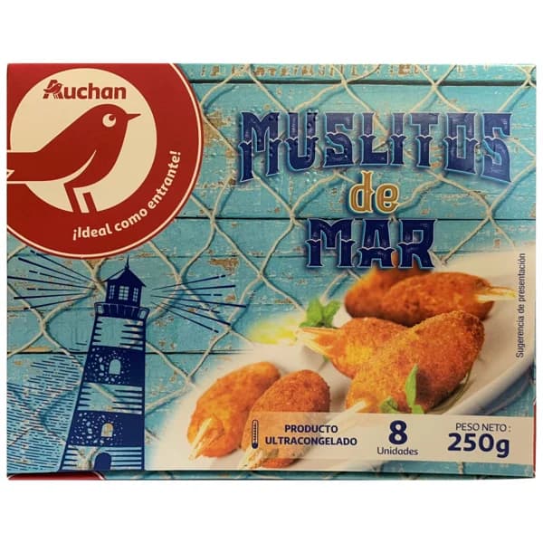 AUCHAN Muslitos de mar ultracongelados 250 g. Producto Alcampo - 0.25 kg - Imagen del producto en Findit