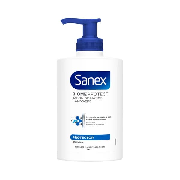 SANEX Biomeprotect Jabón de manos con textura crema, con Prebióticos y Probióticos 250 ml. - 0.3 l - Imagen del producto en Findit