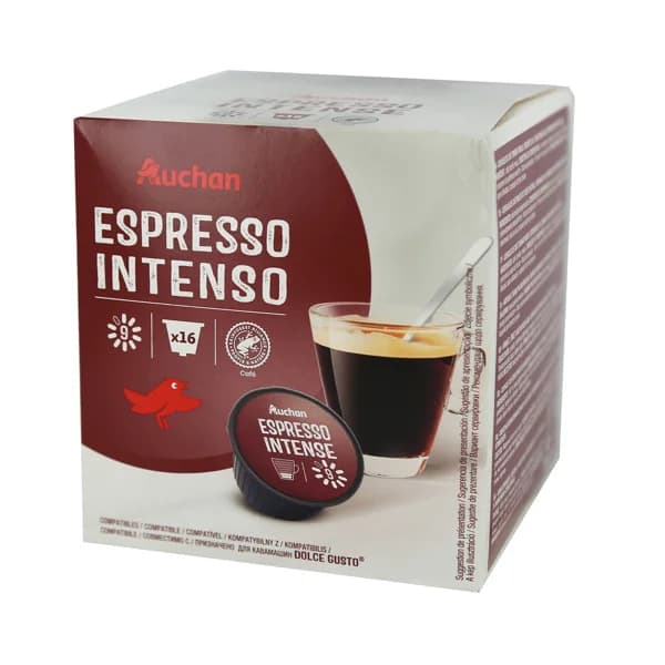 PRODUCTO ALCAMPO Café en cápsulas Espresso intenso I9, 16 uds. - 0.11 kg - Imagen del producto en Findit