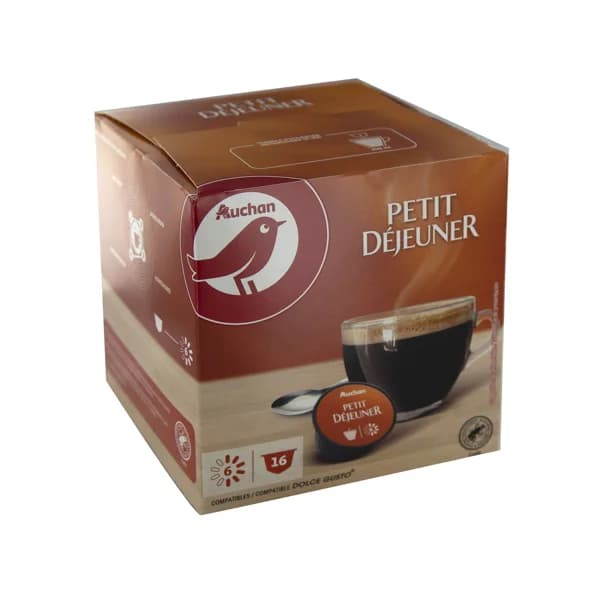 PRODUCTO ALCAMPO Café en cápsulas Largo I6, 16 uds. - 0.11 kg - Imagen del producto en Findit