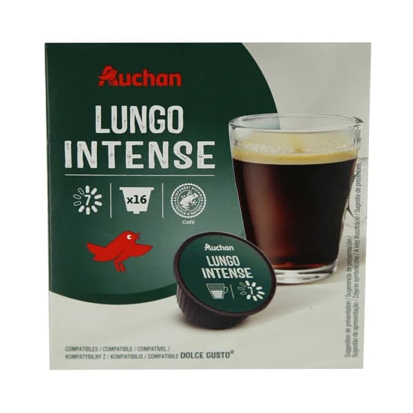 PRODUCTO ALCAMPO Café en cápsulas Lungo Intenso I7, 16 uds. - 0.11 kg - Imagen del producto en Findit