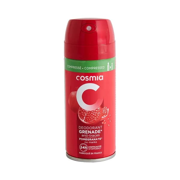 COSMIA Desodorante comprimido en spray para mujer con aroma a granada y protección antitranspirante hasta 24 horas 100 ml. - 0.1 l - Imagen del producto en Findit