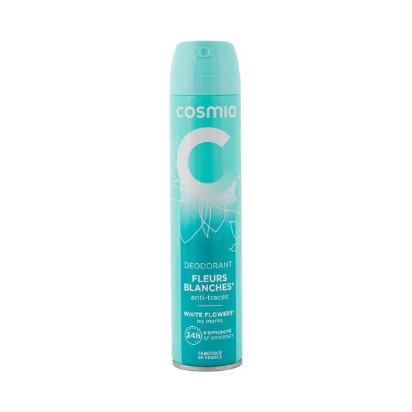 COSMIA Fleurs blanches Desodorante en spray para mujer con aroma a flores blanca 200 ml. - 0.2 l - Imagen del producto en Findit